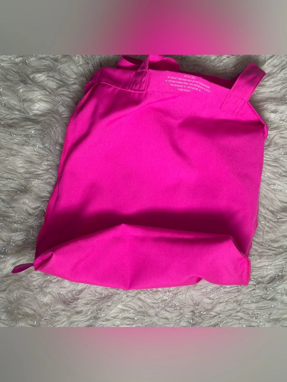 Valentino Hot Pink Logo Tote Bag